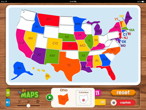 Kids Maps - U.S. Map Puzzle screenshot 2