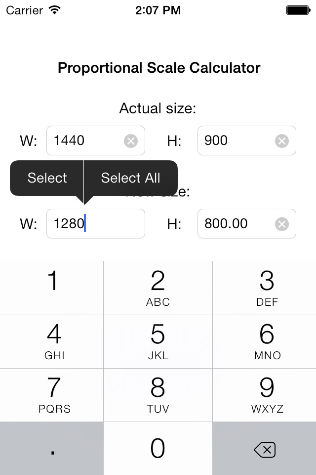 Viewgrader: Proportional Scale Calculator screenshot 2