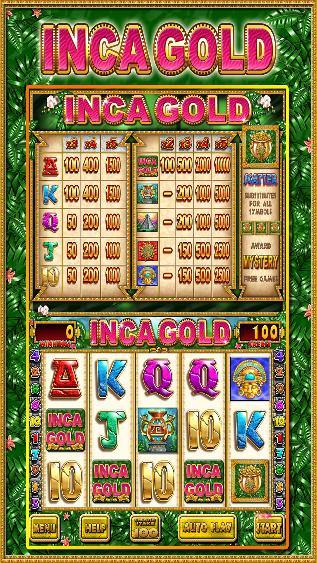 The Great Inca Slot Machine App