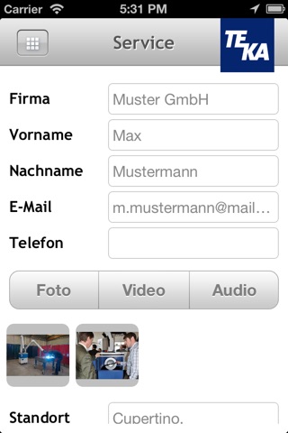 TEKA Unternehmensapp screenshot 3