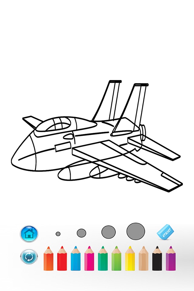Airplane Coloring Book screenshot 3