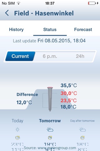 Deepfield Asparagus Monitoring screenshot 2