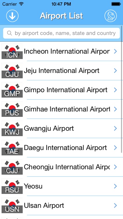 South Korea Airports - iPlane Flight Information screenshot-3