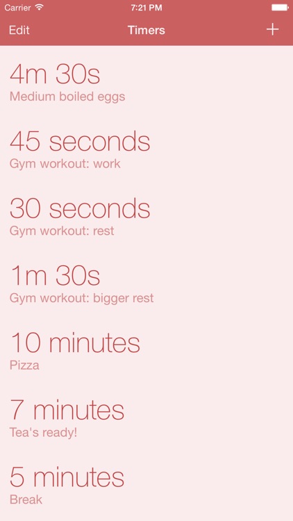 Clepsydra — The most convenient timers app