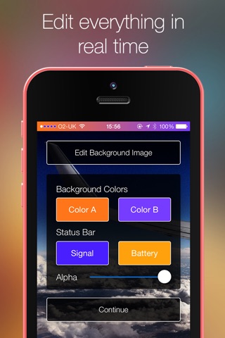 Customizer - Colored Top and Bottom Bar Overlays for your Wallpaper screenshot 2