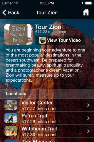 Zion National Park App screenshot 3