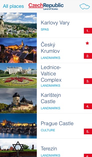 TOP 100 Czech sights