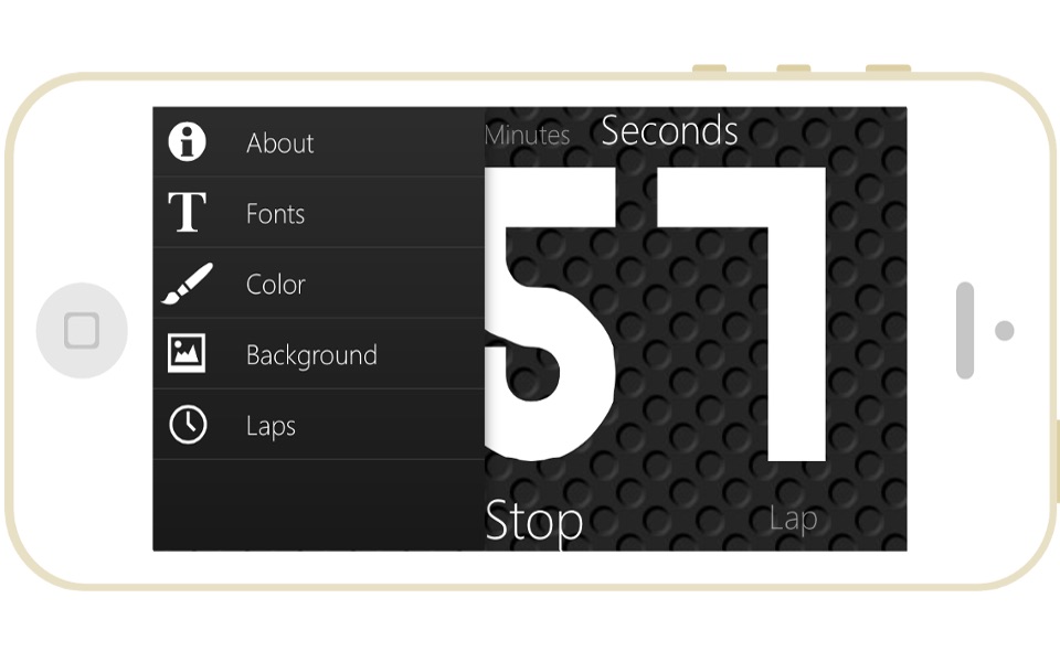 Stopwatch with Big Numbers screenshot 2