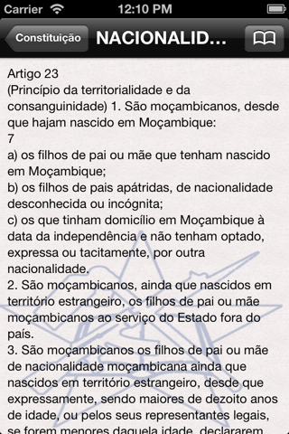 Legislação Moçambicana screenshot 3