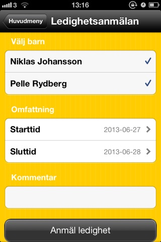 Norrtälje kommuns förskoleapp för föräldrar screenshot 3