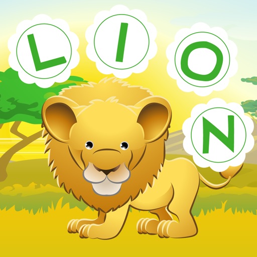 ABC safari games for children: Train your word spelling skills of wild animals for kindergarten and pre-school Icon