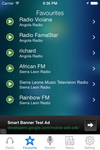 Sierra Leone Radio News Music Recorder screenshot 3