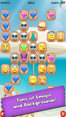 Emoji Bubble Pop - Free Cute Emoticon Art Tap Matching Gameのおすすめ画像3