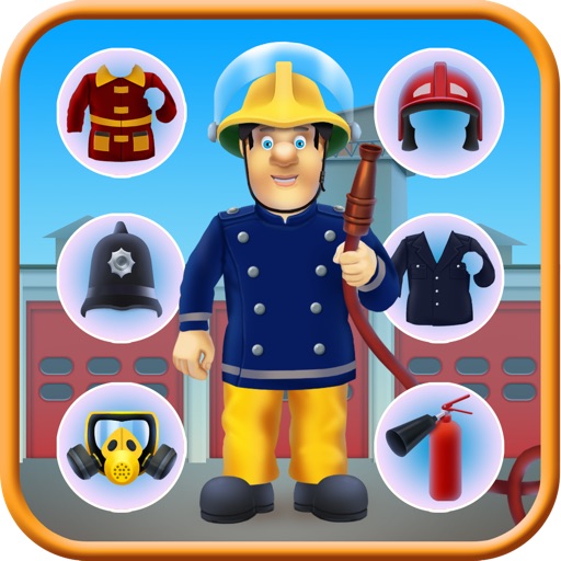 Fun Policeman / Fireman Dressing up PRO game - KIDS SAFE APP NO ADVERTS Icon