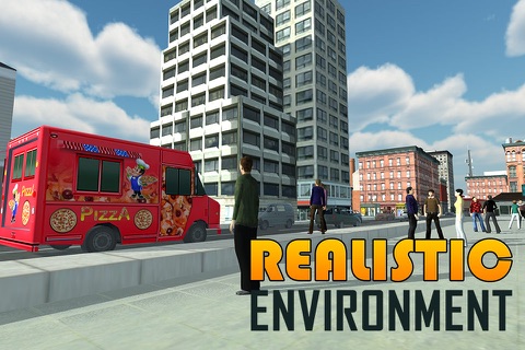 Pizza Delivery Van 3D – City Food Truck Driver Simulator Game screenshot 2