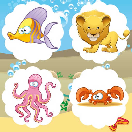 A Find-ing Mistake-s in Picture-s Game-s: Education-al Inter-active Learn-ing For Kid-s: Sea Animal-s Icon