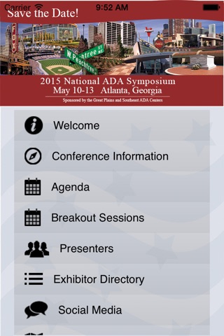 National ADA Symposium screenshot 2