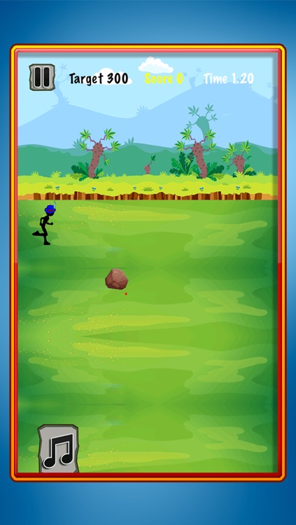 A Stick-man Under Firing Attack: Throw-ing Rocks and Launch-ing Missiles Adventure FREE Game for Kid-s, Teen-s and Adult-s