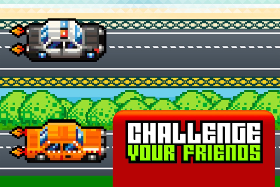 Hoppy Car Racing Free Classic Pixel Arcade Games screenshot 3