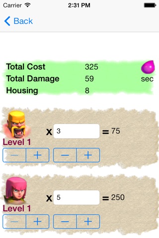 Calculator - for Clash of Clans screenshot 4