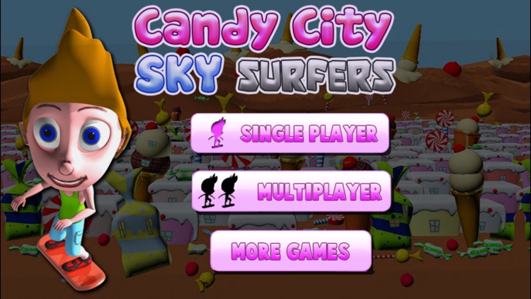 Candy City Sky Surfers - Skateboard/hoverboard-surfing run game for boys and girls: Crush your competition!