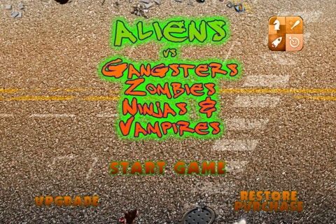 Alien Versus Gangster, Vampire, Zombie and Ninja - Race Against Time to Save the Human Race screenshot 2