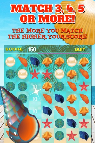 Aloha Match - FREE Beach Matching Game screenshot 2