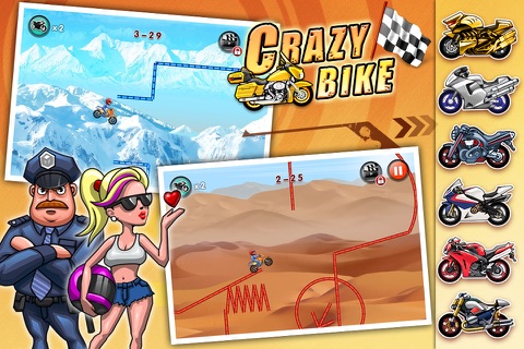Crazy Bike - Racing games screenshot 2