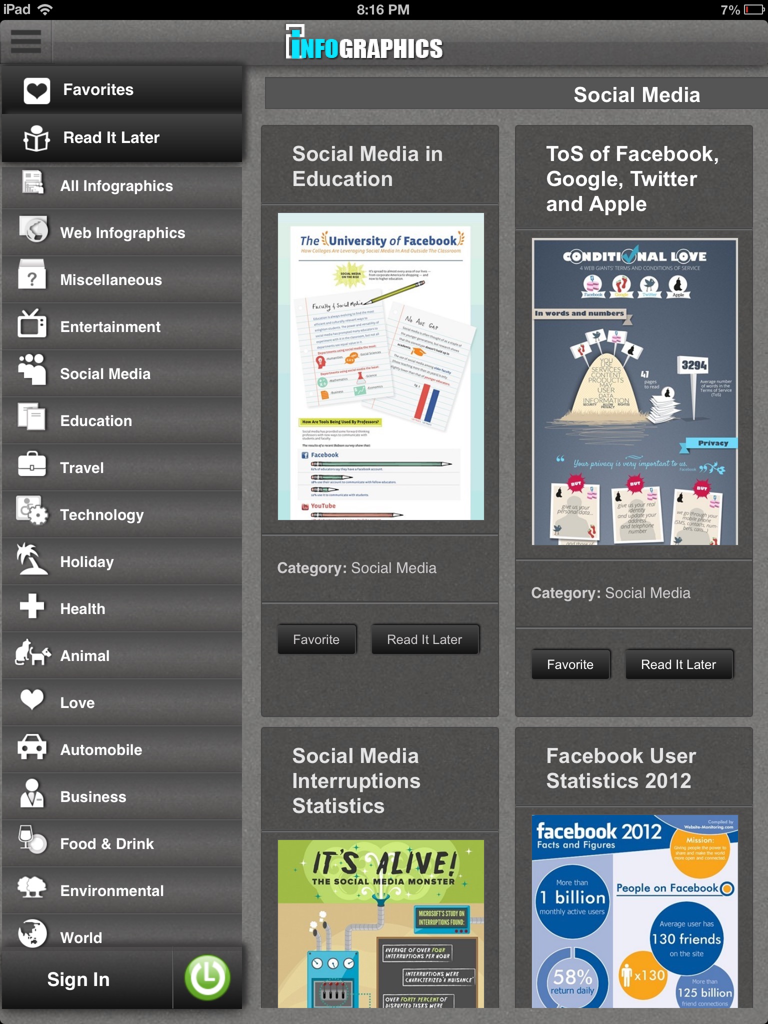 Infographics Hub screenshot 2