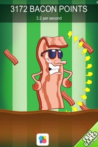 Bacon Food Clickers: 100 Click Challenge FREE - Catch that Hot Pig Smell! screenshot 2