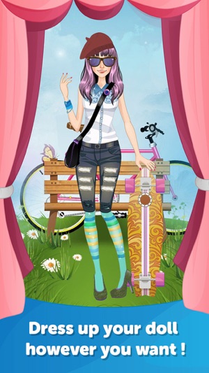 Hipster Dress Up - Fun Doll Makeover Game(圖2)-速報App