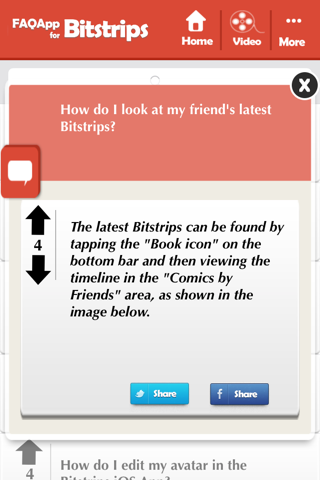 FAQApp for Bitstrips screenshot 3