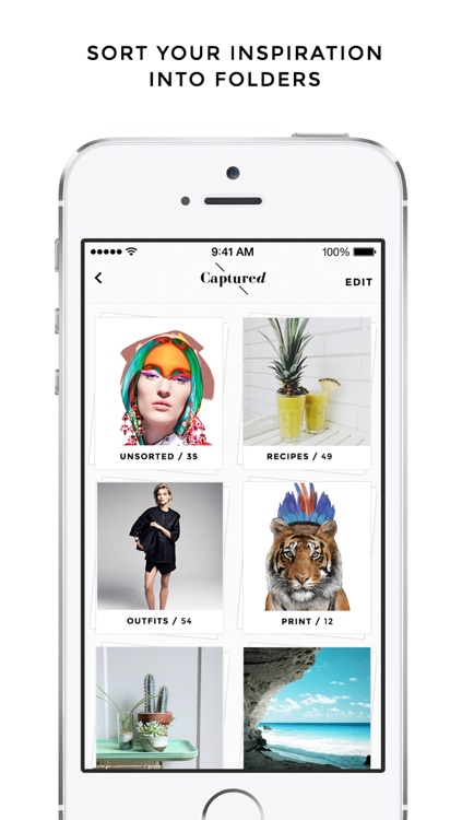 Captured - The clever way to capture your inspiration, just for you