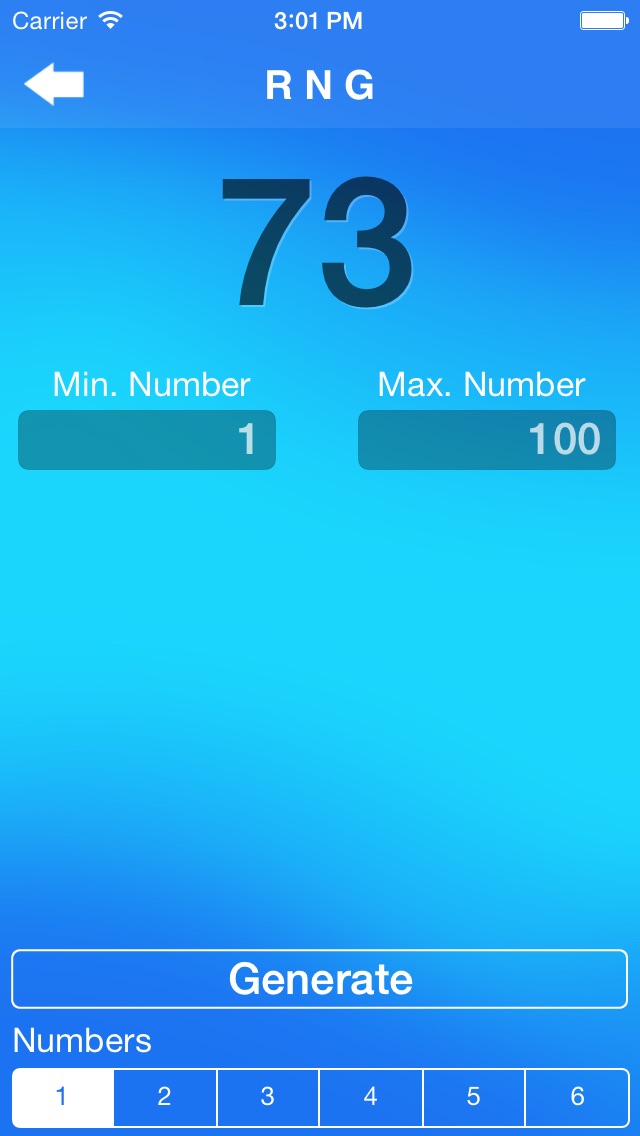 Random Number Generator App