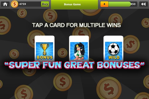 "Cheer Girls Slots of Fun:  Supreme Ultra Bonanza 5 reel Slot Machine with Incredible Layout Wins" screenshot 4