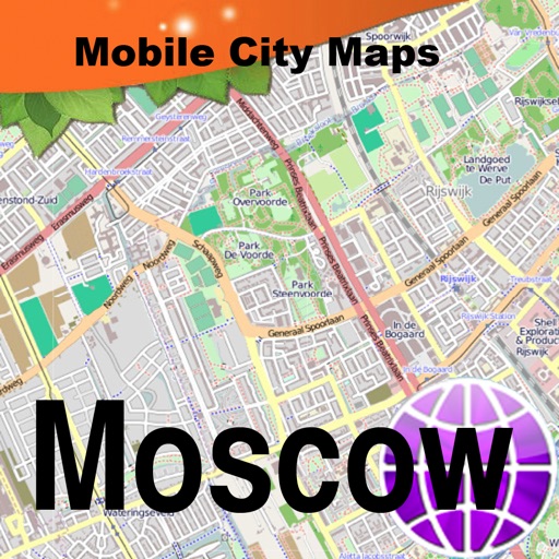 Moscow Street Map. icon