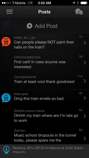 TransitChatter: The Social CTA Tracker(圖3)-速報App