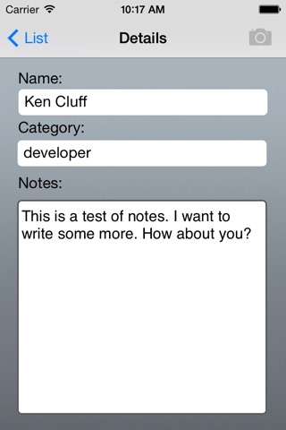 CardFiler screenshot 3