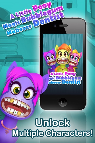 Little Pony Magic Bubble-Gum Friendship Make-Over Dentist Game screenshot 4