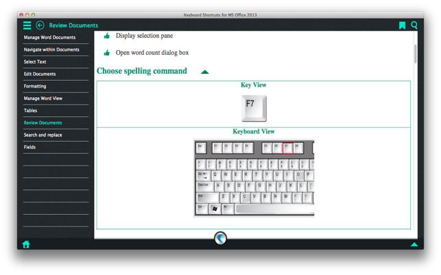 Keyboard Shortcuts for MS Office 2013 - A simpleNeasyApp by (圖3)-速報App