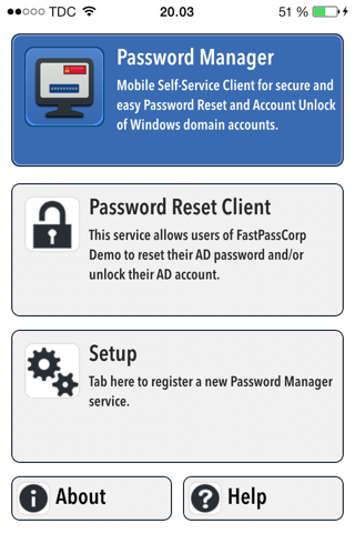FastPass Password Reset Client screenshot 4