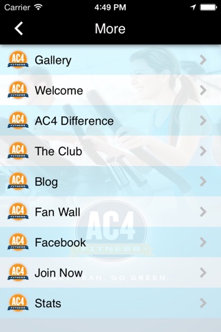 AC4 Fitness screenshot 2