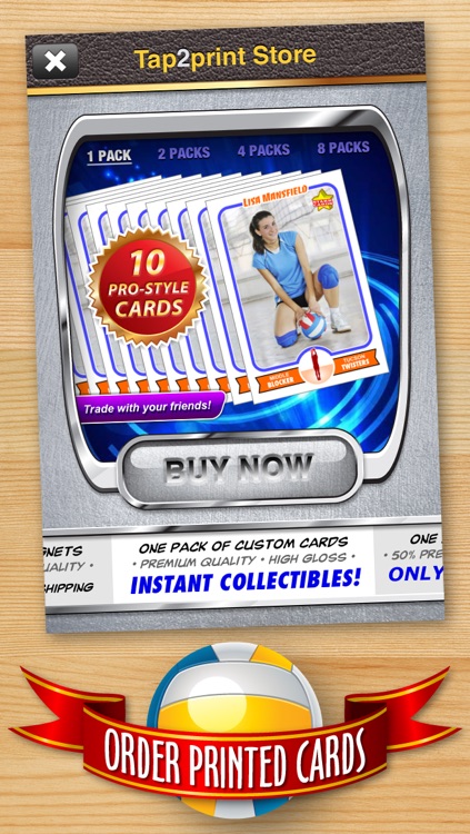 Volleyball Card Maker - Make Your Own Custom Volleyball Cards with Starr Cards screenshot-4