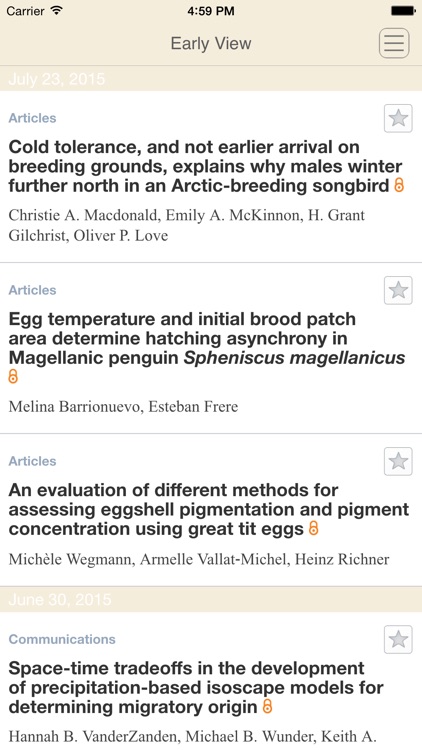 Journal of Avian Biology