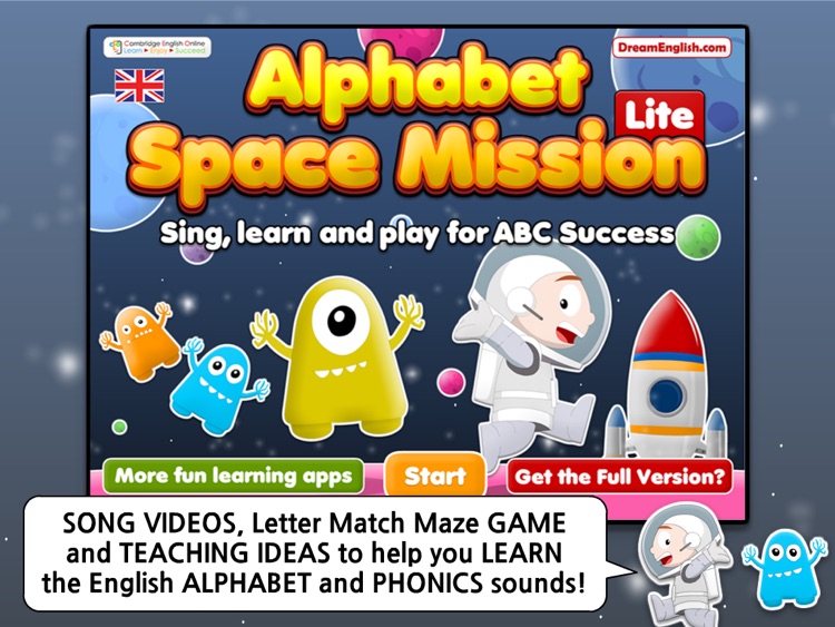 Alphabet Space Mission HD (UK English) Lite