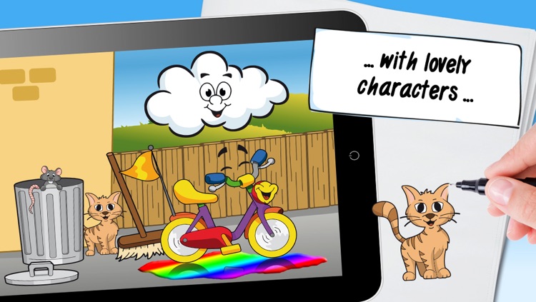 The gorgeous bike - interactive storybook for kids about professions, colors and friendship