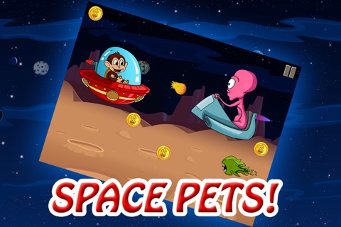 Turbo Space Pets vs. Battle Aliens - Epic Galaxy Voyage (by Best Top Free Games) screenshot 2