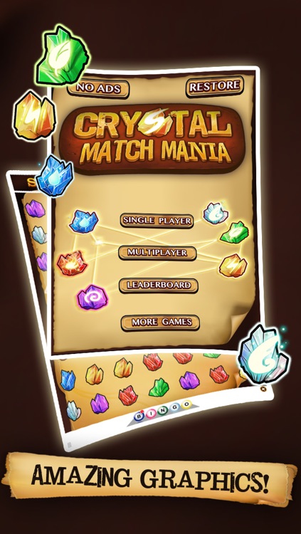 Crystal Match Mania - Gem Connect FREE