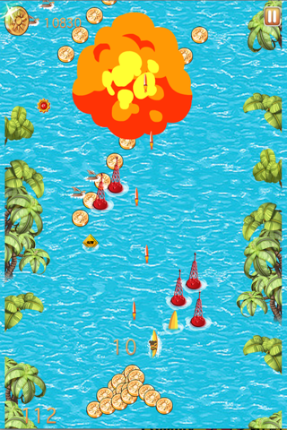 Baby Chimp Banana Boat Vs Zombie Robot Laser Shark Attack. screenshot 2