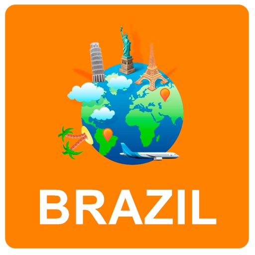 Brazil Off Vector Map - Vector World